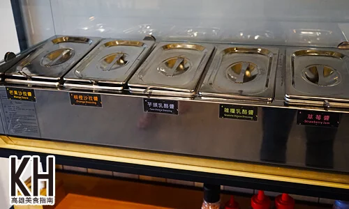 《濰克早午餐》很多特別的沾醬可以自行取用